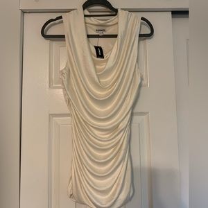 Express Medium cream dressy tank